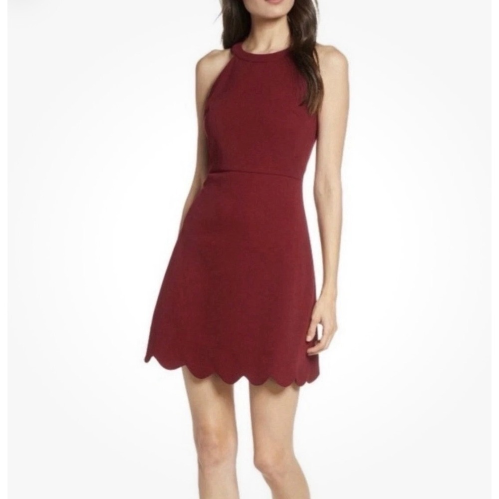 NEW Lulus XS Red Mamacita Halter Mini Dress Scallop HOCO Party Cocktail Holiday